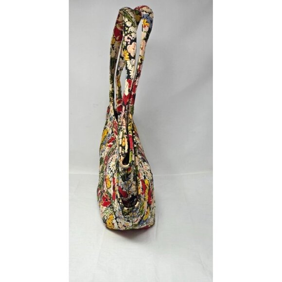 Vera Bradley Side by Side In Retired Poppy Fields Shoulder Bag Hobo Handbag - Picture 6 of 10
